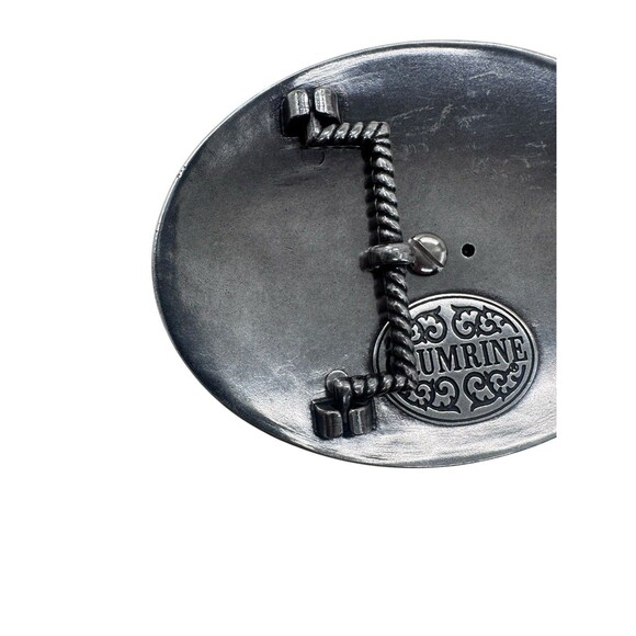 Crumrine Texas Star Floral Swirl Ornate Western Belt Buckle Fast Shipping - Picture 12 of 14